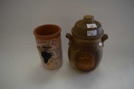 MIXED LOT COMPRISING A RUMTOPF POT AND ONE OTHER (2)