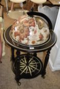 FRAHM GLOBE SHAPED DRINKS CART