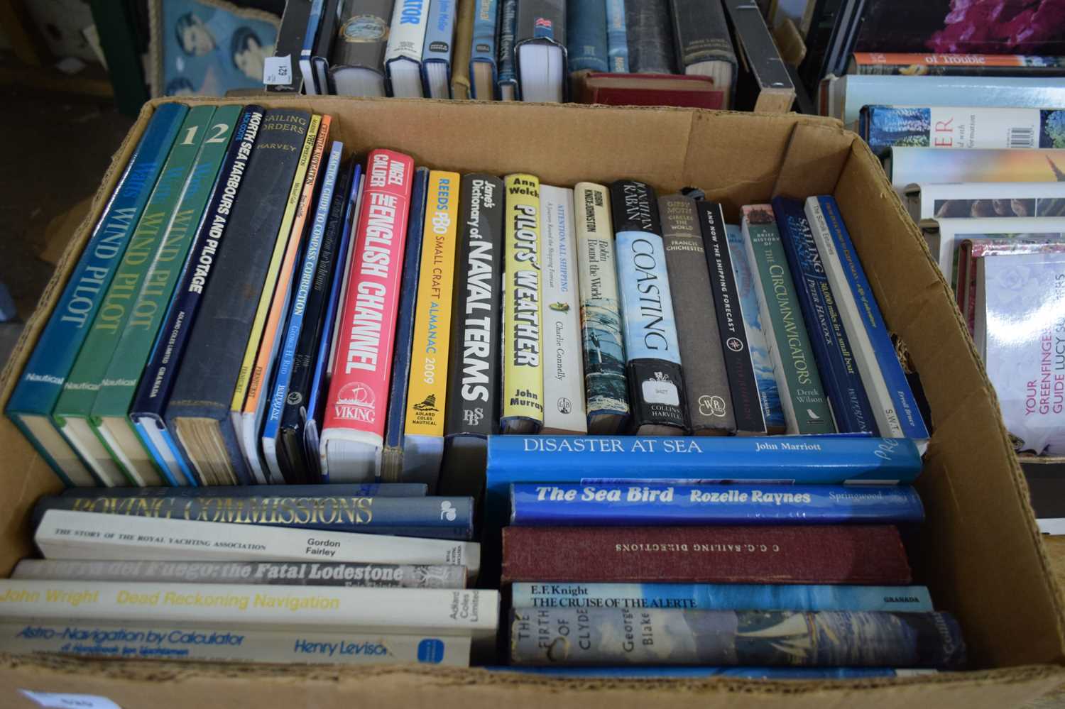 BOX OF MIXED BOOKS - MAINLY MARINE INTEREST