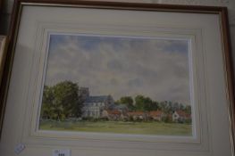 WATERCOLOUR OF A CHURCH, SIGNED WEBSTER