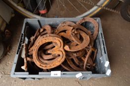 BOX OF HORSESHOES