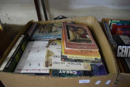 BOX OF MIXED BOOKS AND MAGAZINES - SOME CHILDREN'S