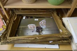 PRINT OF A BUTTERFLY AND A QUANTITY OF PICTURE FRAMES