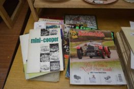 QUANTITY OF VINTAGE MOTOR CAR MANUALS, MINI-COOPER, MORRIS 1800, VOLVO ETC AND SOME AUTOMOBILE