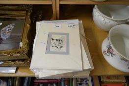 30 PRINTS BY LOUIS WAIN, INDIVIDUALLY MOUNTED