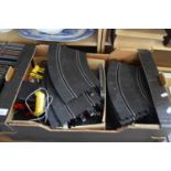 QUANTITY OF SCALEXTRIC TRACK AND ACCESSORIES