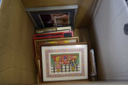 BOX CONTAINING PICTURES