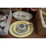 KITCHEN WARES INCLUDING ROYAL WORCESTER EVESHAM DISHES ETC