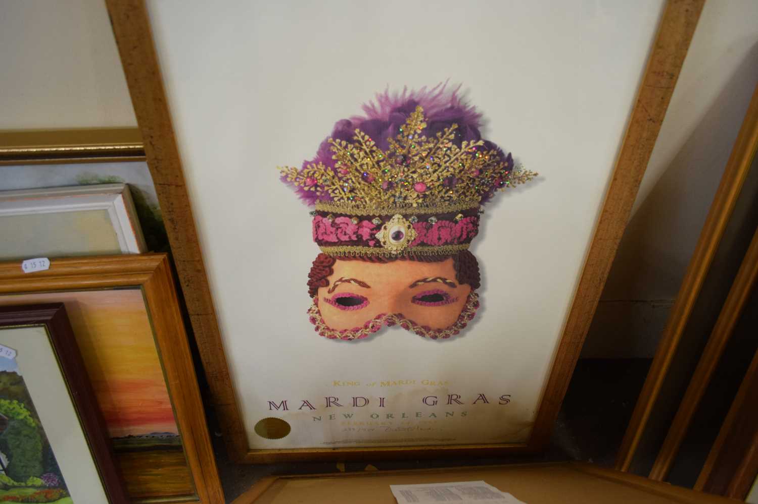 TWO LIMITED EDITION PRINTS FOR THE MARDI GRAS BY DANIEL RESNIC, IN GILT FRAMES - Image 2 of 2