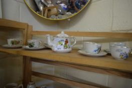 VINTAGE CHILD'S TEA SET DECORATED WITH NURSERY RHYMES