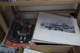 COPY OF PICTURE POST FROM NOVEMBER 1939 AND FURTHER TWO PRINTS OF MOTOR RACING SCENES