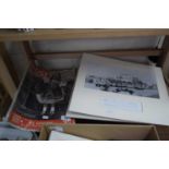 COPY OF PICTURE POST FROM NOVEMBER 1939 AND FURTHER TWO PRINTS OF MOTOR RACING SCENES