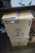 TWO BOXES OF ARCOROC WINE GLASSES