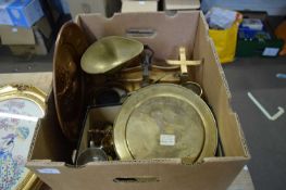 QUANTITY OF METAL WARES, COPPER AND SOME PLATED WARES