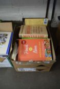 BOX OF MIXED BOOKS, VARIOUS TITLES INCLUDING CATHOLICS IN A FRENCH VILLAGE, MONTAILLOU