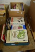 TWO BOXES OF MIXED BOOKS - BIRDS AND INSECTS, COOKERY