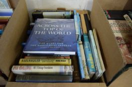 BOX OF MIXED BOOKS - SAILING AND MARINE INTEREST