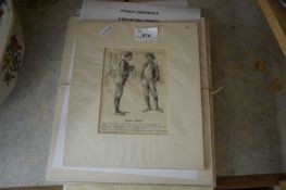 EIGHT SPORTING PRINTS FROM PUNCH, INDIVIDUALLY MOUNTED