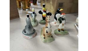 Six various reproduction Carlton ware Guinness advertising ornaments