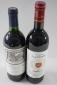 Berry Brothers Claret, 1 bottle, and 1995 Comte P J Evans, Red Bordeaux, 1 bottle (2)