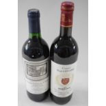 Berry Brothers Claret, 1 bottle, and 1995 Comte P J Evans, Red Bordeaux, 1 bottle (2)