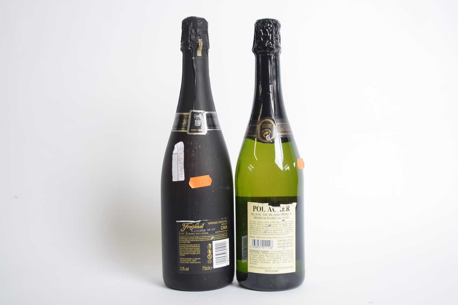 Two bottles: Freixenet Brut Cava 2010 and Brut Polacer (2)