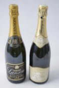 Lanson Black Label Champagne, 1 bottle; Champagne Cuvee de Bonheur, 1 bottle (2)