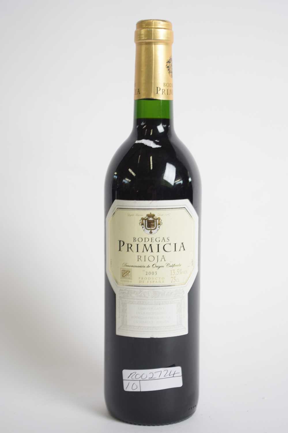 One bottle Bodegas Primicia Rioja 2003, 75cl - Image 2 of 3