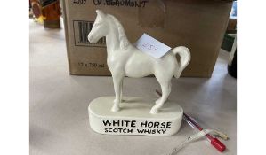 Small ceramic White Horse Scotch Whisky advertising figure