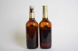 Two bottles Canadian Schenley Selected whiskey, both with significantly reduced levels (2)