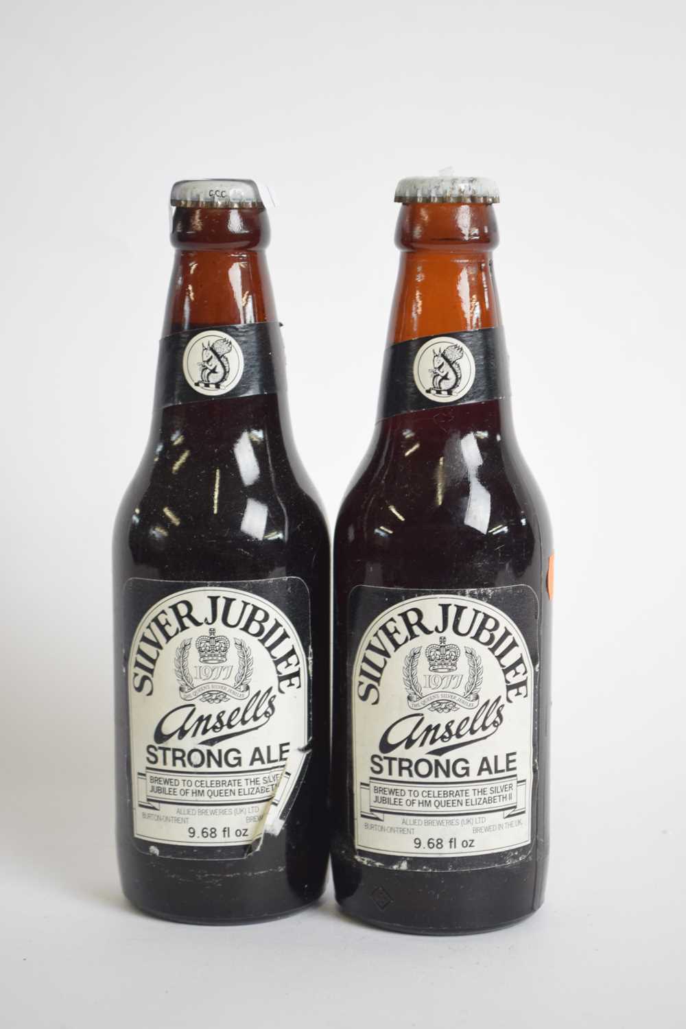 Two bottles Ansells Silver Jubilee strong ale