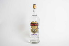 One bottle Vladivar Imperial Vodka, 1 ltr