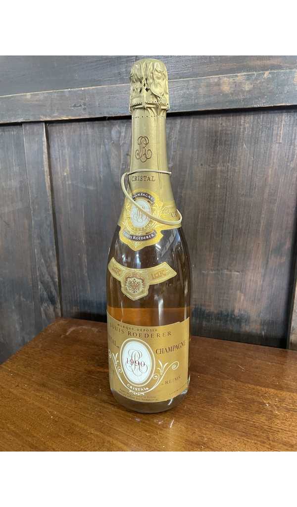 One bottle Louis Roedere Cristal Champagne 1990, 750ml