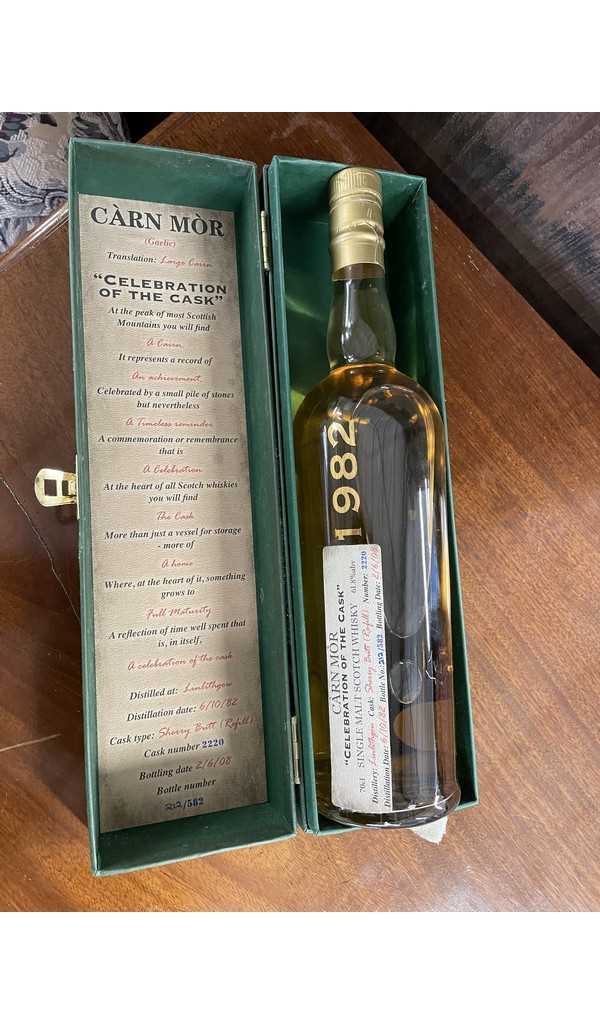 Carn Mor Celebration of the Cask single malt Scotch Whisky 1982, 70cl, with presentation box
