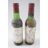 1972 St Emilion, 2 half bottles