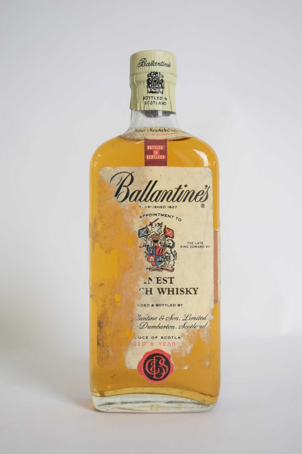 Ballantines 8 yr old (lead top), 1 bottle - Image 3 of 3