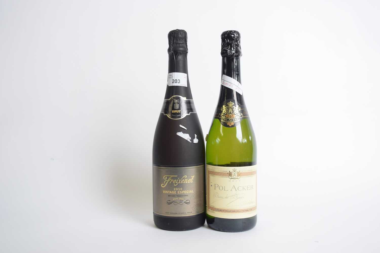 Two bottles: Freixenet Brut Cava 2010 and Brut Polacer (2) - Image 3 of 3