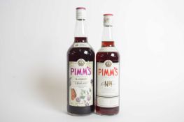 Two bottles: Pimms No 1 and Pimms Blackberry and Elderflower (2)