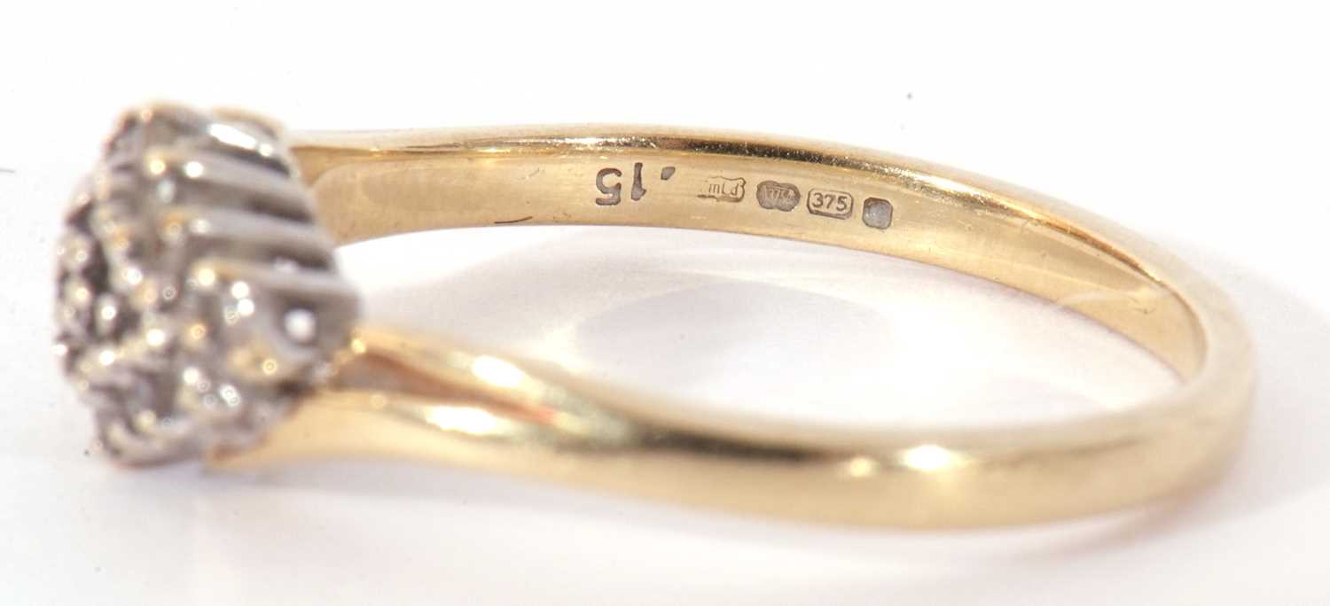 Mixed Lot: three modern 9ct gold rings, all stone and paste set, g/w 6.2gms - Image 8 of 8