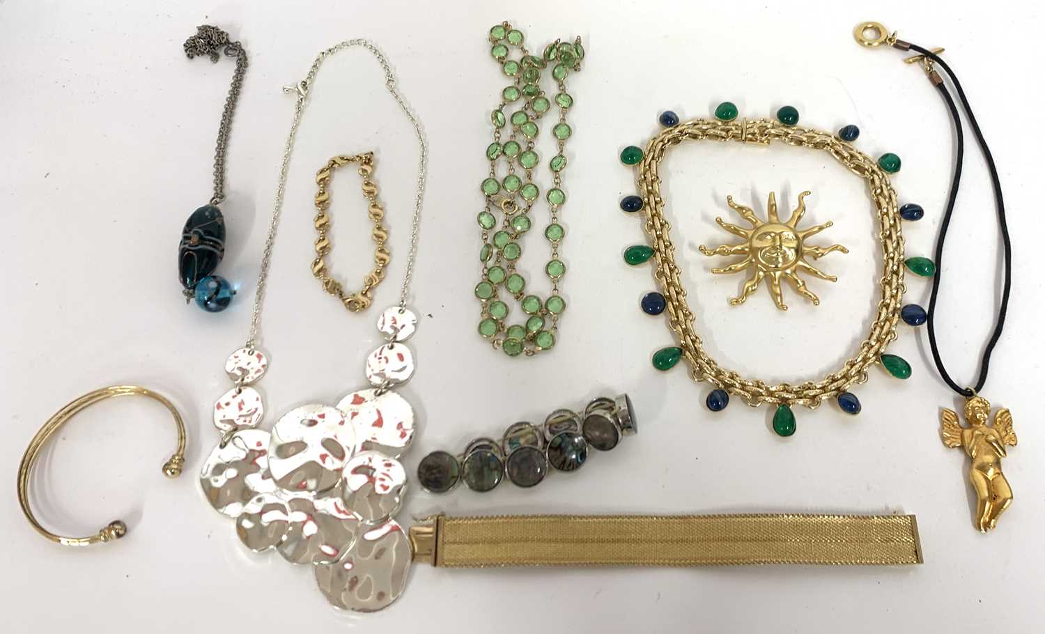 Quantity of mainly modern designer costume jewellery to include a Christian Dior green and blue - Image 2 of 5