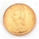 Victorian sovereign dated 1890