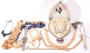 Quantity of costume necklaces and pendants etc