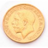 George V sovereign dated 1912