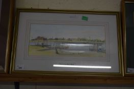COLEBY, 'ACROSS THE RIVER BLYTHE', WATERCOLOUR, F/G