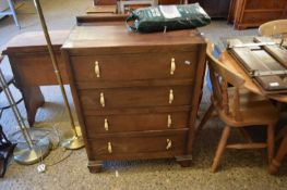EARLY 20TH CENTURY OAK FOUR DRAWER CHEST, 70CM WIDE