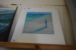 Helen Herbert, The sea and me, Lithograph in colours on arches, 10 x 10ins, unframed.