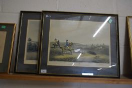 After Samuel Howitt (British, 18th century), A pair of hunting prints: 'Shooters going out in a