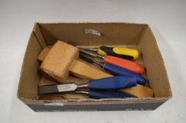 BOX OF CHISELS