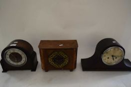 THREE MANTEL CLOCKS