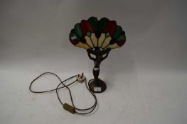 REPRODUCTION TIFFANY STYLE FIGURAL TABLE LAMP